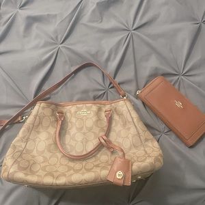 Coach Cross body purse and wallet set
